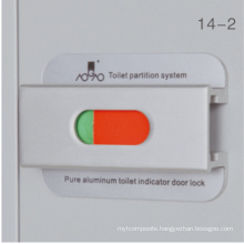 Pure Aluminum Bathroom Partition Toilet Cubicle Indicator Lock